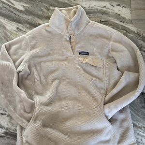 Patagonia Off-White Fleece Popover Jacket